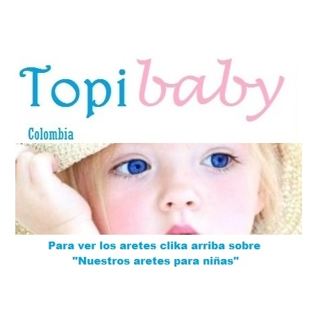 Aretes bebes Soplaviento, aretes niñas Soplaviento